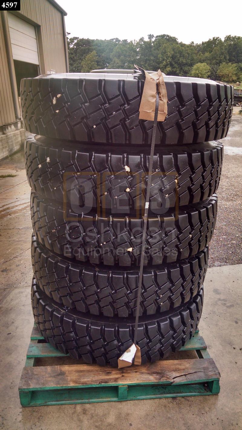 11.00R20 Goodyear G177 Tires on Wheels - Used Serviceable